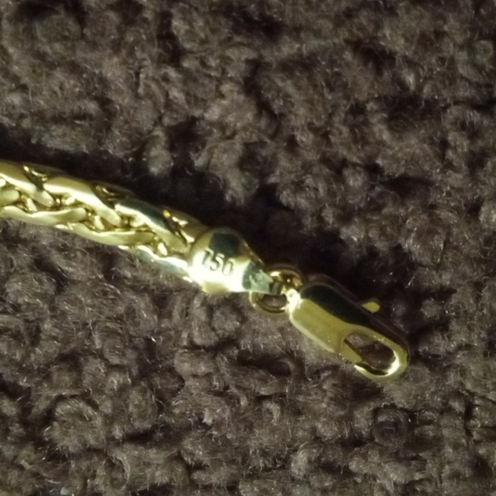 18kt 20in chain marked 750 italy